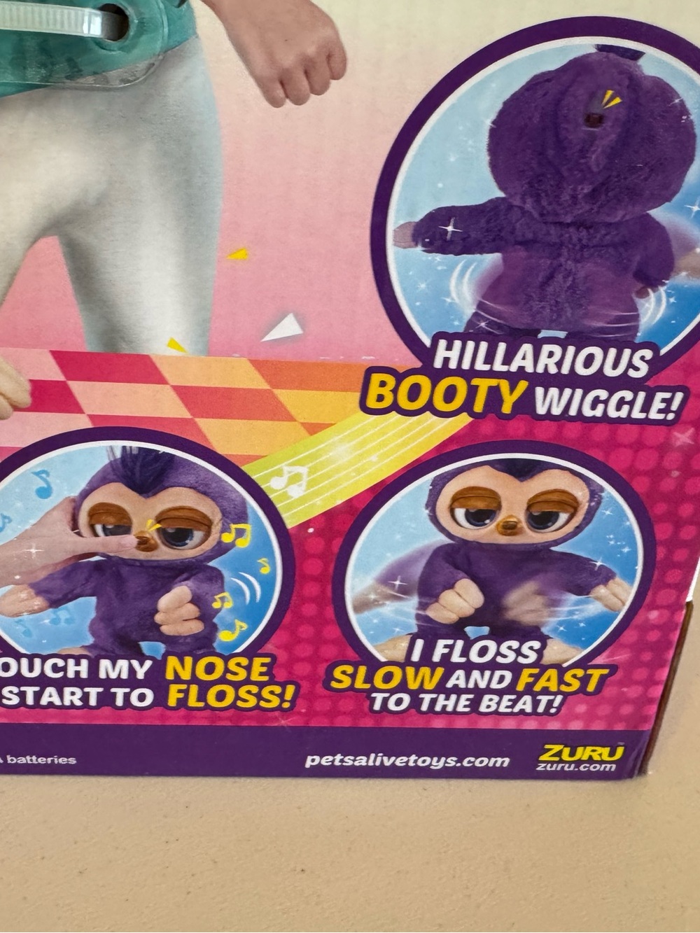 New in Box Pets Alive Fifi the Flossing Sloth Purple Interactive Dancing Animal - Picture 7 of 9